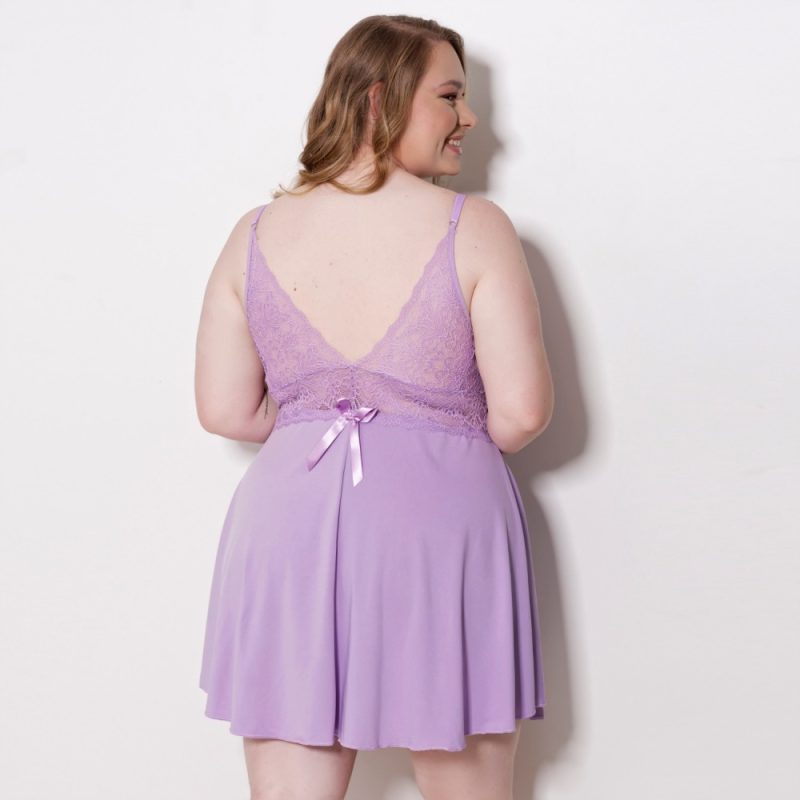 Camisola Sabrina Plus com Renda e Joia - Image 2